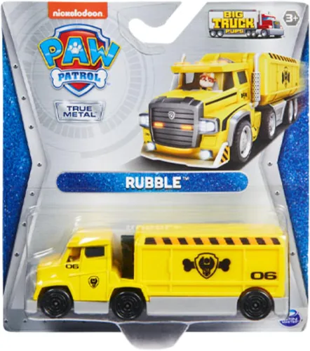 Vista 5 de Spin Master Paw Patrol - Cachorros de Camión Grande de Metal Verdadero Coleccionable Fundido a Presión - Marshall