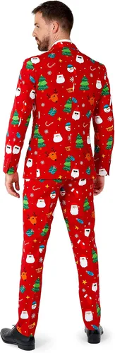 Vista 2 de Opposuits Men's Christmas Suit - Festive X-Mas Holiday Outfit - includes Blazer, Pants - Tie