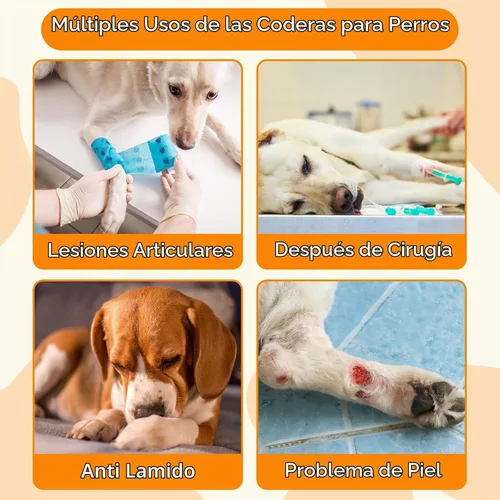 Vista 6 de Coppthinktu - Protector de codo de perro para callos, coderas ajustables
