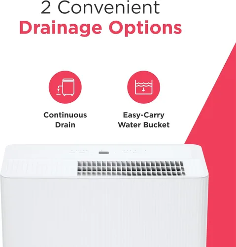 Vista 9 de Frigidaire - Deshumidificador portátil de 50 pintas con Wi-Fi y certificación Energy Star para habitaciones medianas/grandes y sótanos, control