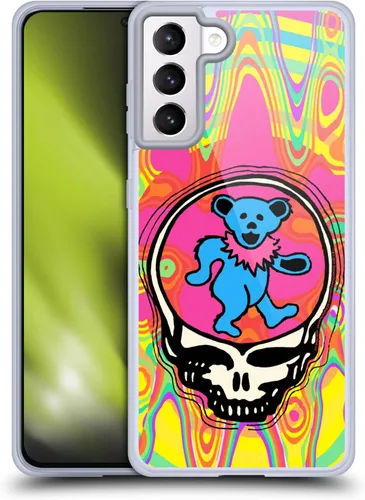 Vista 182 de Head Case Designs Funda de gel con licencia oficial de Grateful Dead Bear Trends [protección de grado militar] compatible con Google Pixel 3