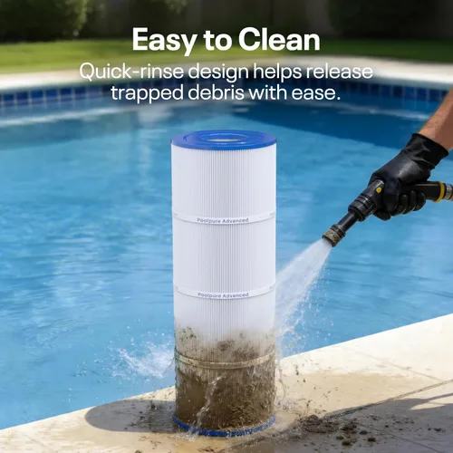 Vista 7 de POOLPURE Filtro de piscina PLFPCC80 reemplaza a Pentair CCP320, Pleatco PCC80-PAK4, Ultral-A5, Unicel C-7470, R173573, Filbur FC-1976, 178580