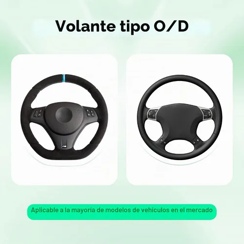 Vista 6 de Funda de cuero para volante de automóvil de 15 pulgadas, accesorios de automóvil, elástica, transpirable, antideslizante, protector de volante