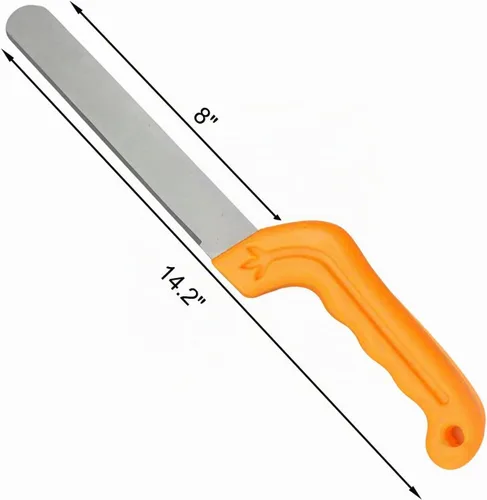 Vista 2 de Tinsow Florist Cuchillo de corte profesional para cuchillos de bloque de espuma de flores para ladrillos de bloque de espuma floral (naranja)