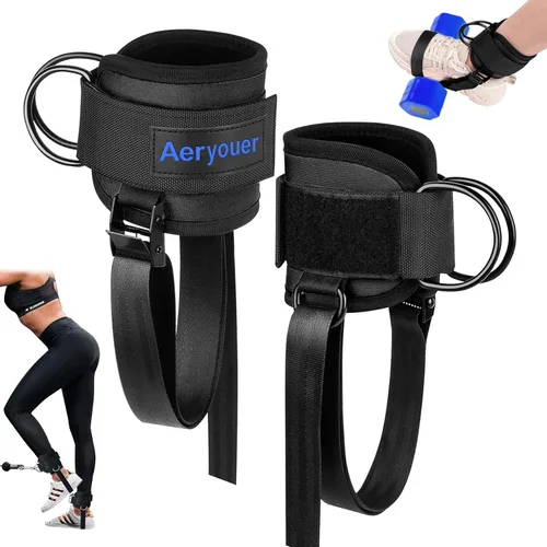 Vista 10 de Dumbbell Foot Attachment, Tibialis Trainer, Adjustable Ankle Weights, Leg Workouts at Home for Hip Flexors,Ankle Straps for Weight Lifting,Shin