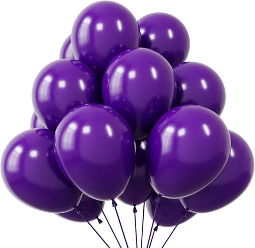 Vista 20 de KBZVNAF Globos negros de látex para fiesta, paquete de 50 globos de helio negro mate de 12 pulgadas para decoración de bodas, graduaciones, baby