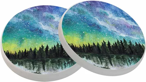 Vista 45 de oFloral Juego de 2 posavasos de calavera para bebidas, diseño de rosas, flores, cultura popular, festivales, tazas, individuales para decoración