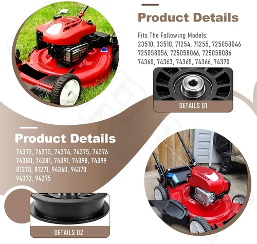 Vista 5 de 110-6775 280-469 Polea tensora plana compatible con Toro TimeCutters cortacésped Z4200, Z4202, Z4220, Z4235, Z5000 Z5020, Z5030, Z5035, Z5040