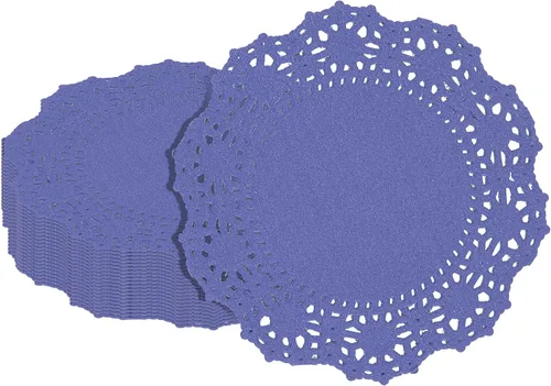 Vista 15 de Restaurantware Pastry Tek Blondas de Encaje de 4 x 4 Pulgadas 100 Vajilla Decorativa - Blondas de Mesa Desechables Redondas de Papel Negro