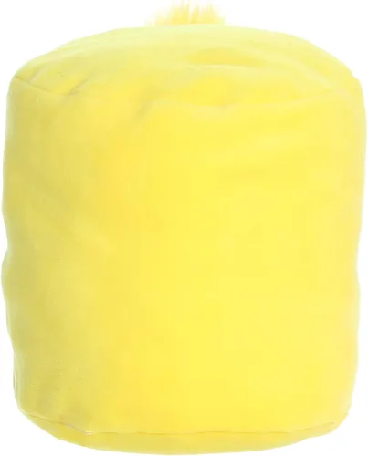 Vista 4 de Aurora Peluche de pollo de malva exprimible, máxima esponjosidad, forma única, color amarillo, 6 pulgadas