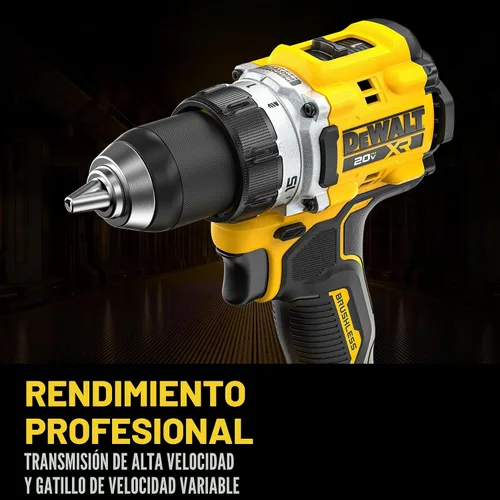 Vista 6 de DEWALT Taladro/destornillador inalámbrico de 1/2 pulgada sin escobillas MAX XR de 20 V (solo herramienta) (DCD801B)