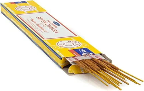 Vista 3 de Satya Sai Baba Nag Champa - Conos incienso, paquete de 6 (12 conos con soporte cada uno)