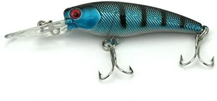 Vista 5 de 8 piezas de buceo profundo Minnow pesca señuelos Crankbaits Kit para lubina y trucha aparejos de pesca 9cm/3.54"/0.29 oz
