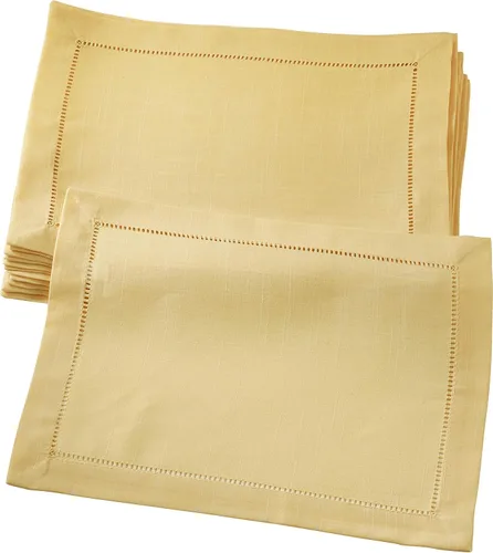 Vista 52 de SARO LIFESTYLE Servilleta de cóctel con borde cosido (juego de 12), negro, 6"x6