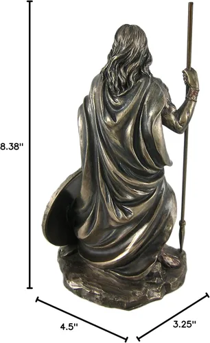 Vista 8 de Veronese Design Dios nórdico Baldr Estatua de acabado bronce Baldur Brave Bold