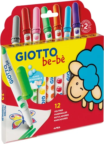 Vista 6 de Giotto Be-bè 469800 – Caja de 6 marcadores Maxi para los más pequeños
