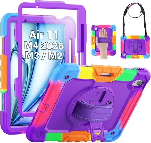 Vista 17 de SEYMAC para iPad mini 5/ Mini 4 Funda de 7.9 Pulgadas, Funda Protectora de Cuerpo Completo Resistente a Golpes con Protector de Pantalla, Soporte