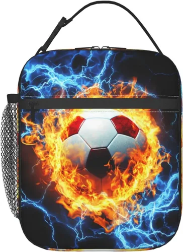 Vista 31 de Miaoquhe Lonchera de béisbol para hombres, bolsa de béisbol con bandera estadounidense para mujeres, bolsa de almuerzo para niños, bolsa de almuerzo