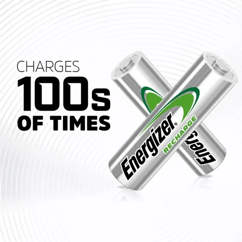 Vista 4 de Energizer Recarga pilas AA recargables universales (paquete de 2), baterías recargables dobles A