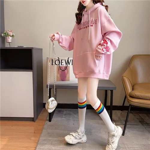 Vista 2 de Sudadera japonesa Sakura con capucha Y2K Anime Fairy Grunge, sudadera estética gótica de hadas