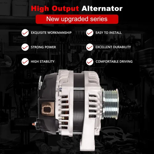 Vista 3 de TOPAZ Alternador compatible con Acura TSX 2009-2014 Honda Accord 2008-2012 2.4L L4 repuesto 11390 104210-5890 31100-R40-A01 12V 130A