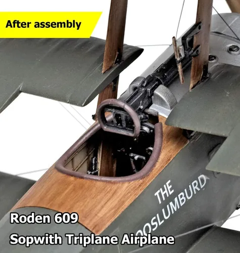 Vista 6 de Roden Kit de modelo de avión triplano Sopwith