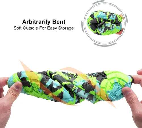 Vista 6 de JIASUQI Zapatos de agua atléticos para senderismo, descalzos, para natación, deportes, caminar, para mujeres y hombres