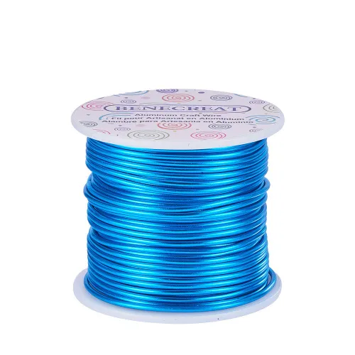 Vista 53 de BENECREAT -Alambre de aluminio para joyería de calibre 9, 55 pies, alambre metálico flexible para esculpir, ideal para manualidades de Halloween