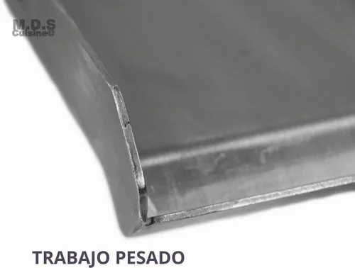 Vista 7 de Plancha Comal Plancha de acero inoxidable de 18 x 16 pulgadas para cocinar con estufa o parrilla al aire libre