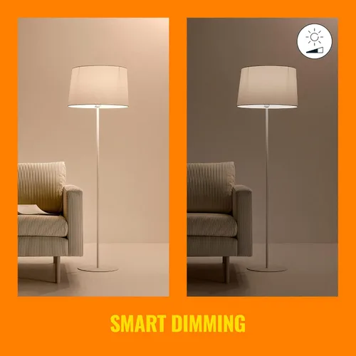Vista 5 de WiZ - Bombilla inteligente LED transparente de 60 W A19 de filamento blanco sintonizable, paquete de 1, E26, para interiores, se conecta a tu Wi-Fi