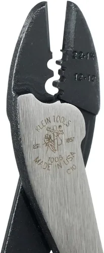 Vista 7 de Klein Tools Herramienta de corte/prensado 1006, fabricada en Estados Unidos, engarza terminales y conectores sin soldadura de 10 a 22 AWG