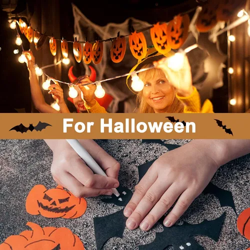 Vista 6 de Silunkia 28 hojas de cartulina negra de 8.5 x 11 pulgadas para Halloween, 250 gsm/92 libras, papel negro pesado para tarjetas de bricolaje, álbumes