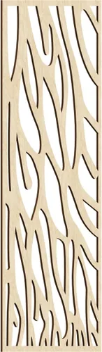 Vista 97 de 9 3/8"W x 24 3/8"H x 1/4"T Bristol Decorativos Paneles de Pared de Madera Calado, Cereza