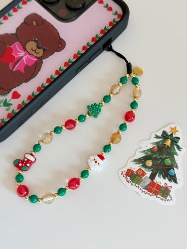 Vista 96 de Drawwind Correa con cuentas para teléfono con pulsera universal, cordón para teléfono celular lindo, pulsera de muñeca con cuentas, cadena de hilo