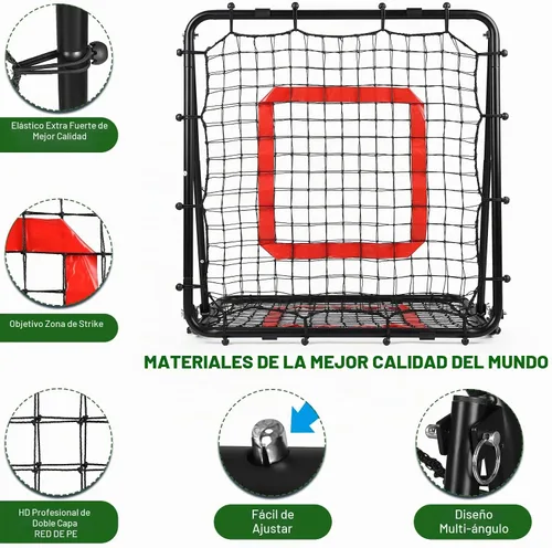 Vista 8 de BaseGoal Dual-Sided Baseball Softball Rebounder Net