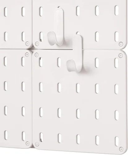 Vista 3 de iDesign Cade - Organizador modular de plástico sin BPA para colgar, ganchos de almacenamiento individuales, 4.88 x 2.67 x 1.25 pulgadas, blanco mate