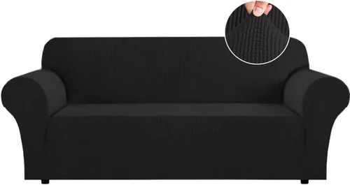 Vista 23 de Funda para futón Flamingo P de gran elasticidad sin brazos - Funda para sofá futón de tamaño completo y queen, de jacquard suave y grueso