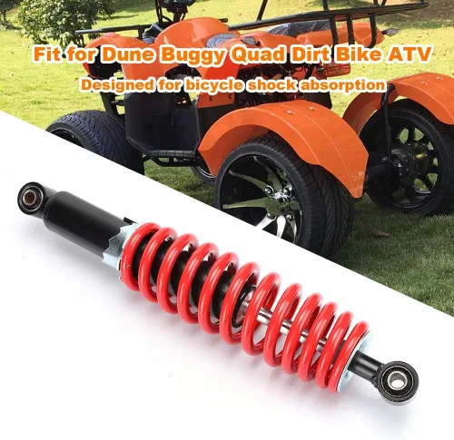 Vista 2 de Acouto Amortiguadores de suspensión ATV – Muelle amortiguador trasero de 13.780 in/13.8 pulgadas universal amortiguador de suspensión para Quad Dirt