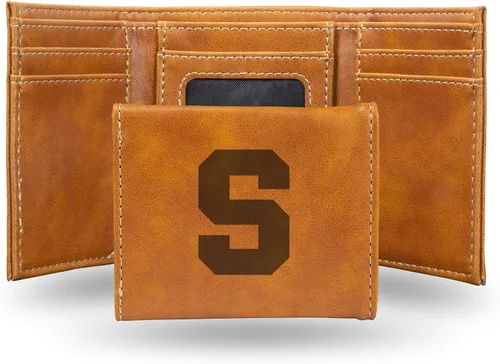 Vista 15 de NCAA Rico Industries - Billetera triple grabada con láser, con grabado láser, accesorio para hombre