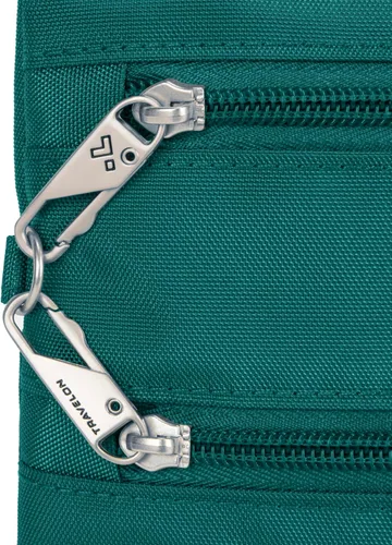 Vista 50 de Travelon Bandolera clásica antirrobo con doble cremallera