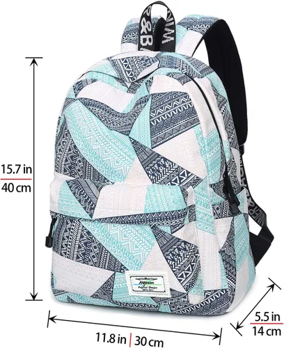 Vista 2 de Mygreen - Mochila escolar con bonitos diseños para niños y niñas, 11.5 x 15.7 x 5.1 pulgadas