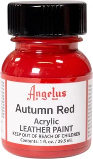 Angelus Pintura acrílica para cuero, 1 onza líquida (paquete de 1), color rojo otoño