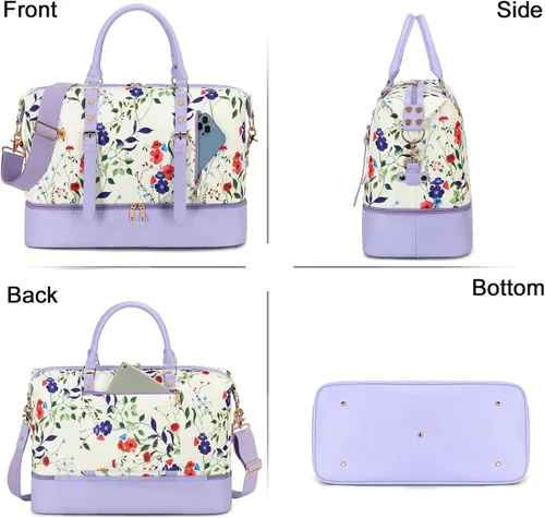 Vista 9 de Weekender Overnight - Bolsa de viaje de gran tamaño para hombres y mujeres
