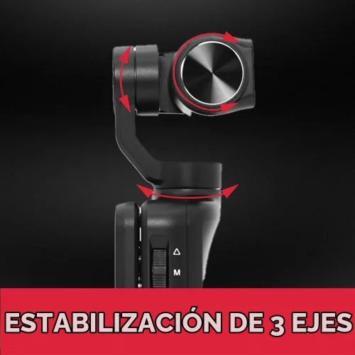 Vista 2 de Cámara de bolsillo ORDRO M5, cámara de vlogging con micrófono 3-Axis Gimbal Stabilization, 3.5'' Flip Touchscreen,120° Wide-Angle Lens, IR ,Face