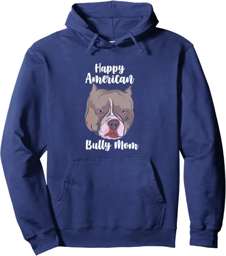 Vista 4 de American Bully Design para dueño de perro - Sudadera con capucha American Bully Mom, Negro