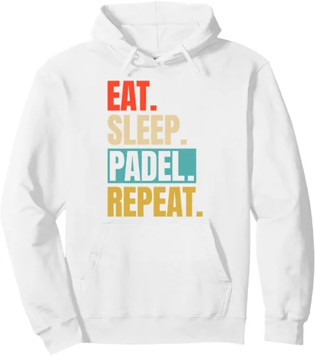 Vista 6 de Eat Sleep Padel Repeat - Sudadera con capucha para hombre y mujer