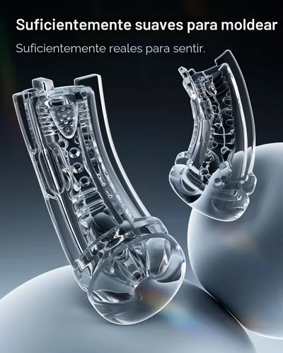 Vista 6 de EINSEO Masturbador masculino de succión con manga profunda de 7.1 pulgadas, juguetes sexuales AI Sync para hombres, succión y vibración de 7