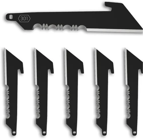 Vista 5 de Outdoor Edge Utilidad de 3" con cuchillas dentadas (6 cuchillas), código de cuchilla de compatibilidad 301