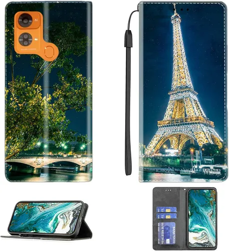 Vista 116 de jioeuinly ATT Motivate 2 - Funda compatible con ATT Motivate 2, funda con soporte abatible y cierre magnético DJS
