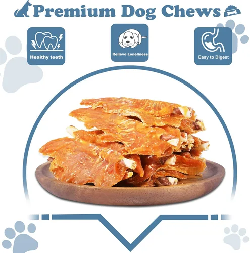 Vista 3 de Pollo Jerky Twist Rawhide Dog Treats Sticks 32oz